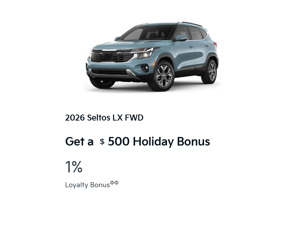 Christmas Specials – 2026 Kia Seltos LX FWD